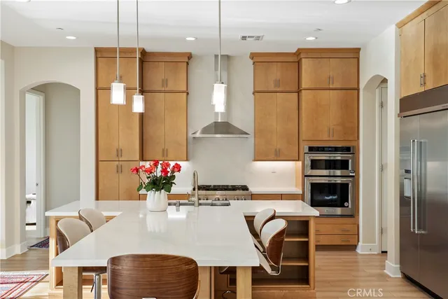 a view of a living room and dining room