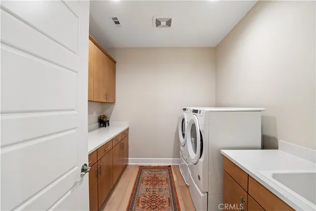 a view of work space with wooden floor