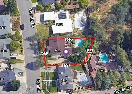 $599,000 | 3410 Scenic Drive, Redding, CA 96001