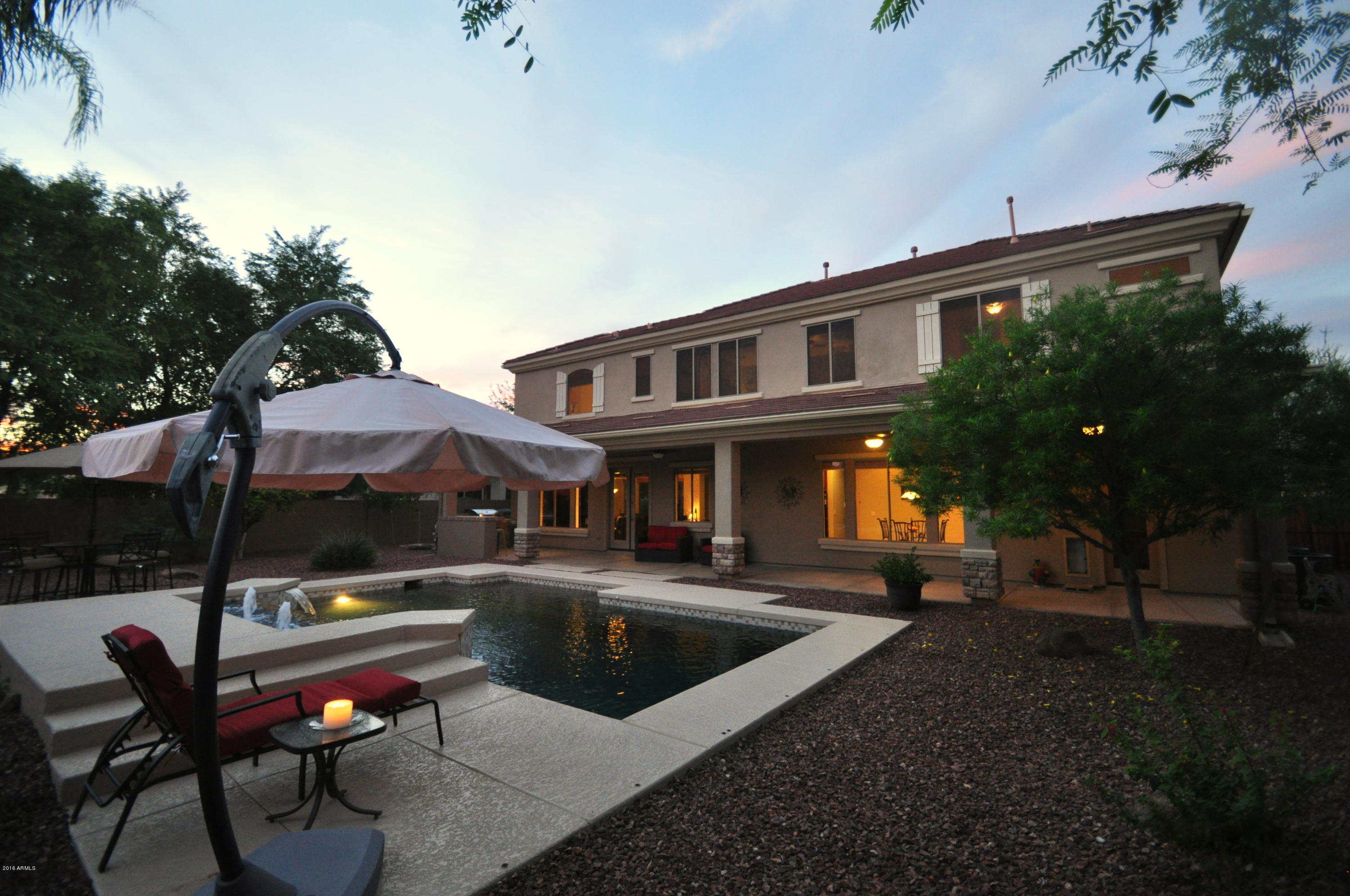 South facing Resort Yard