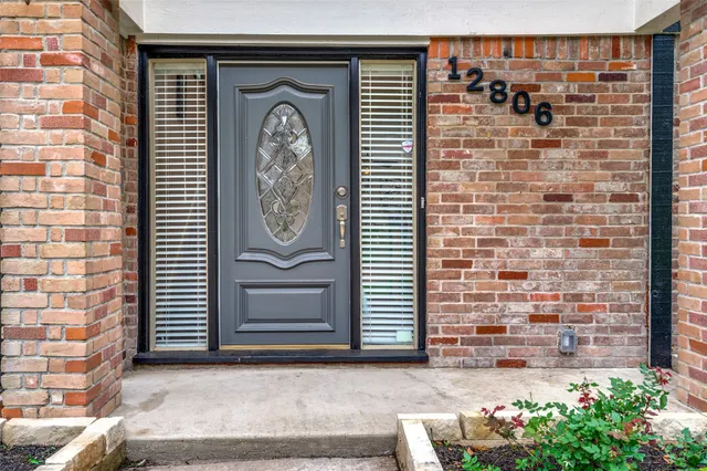 a front view of a house with entryway