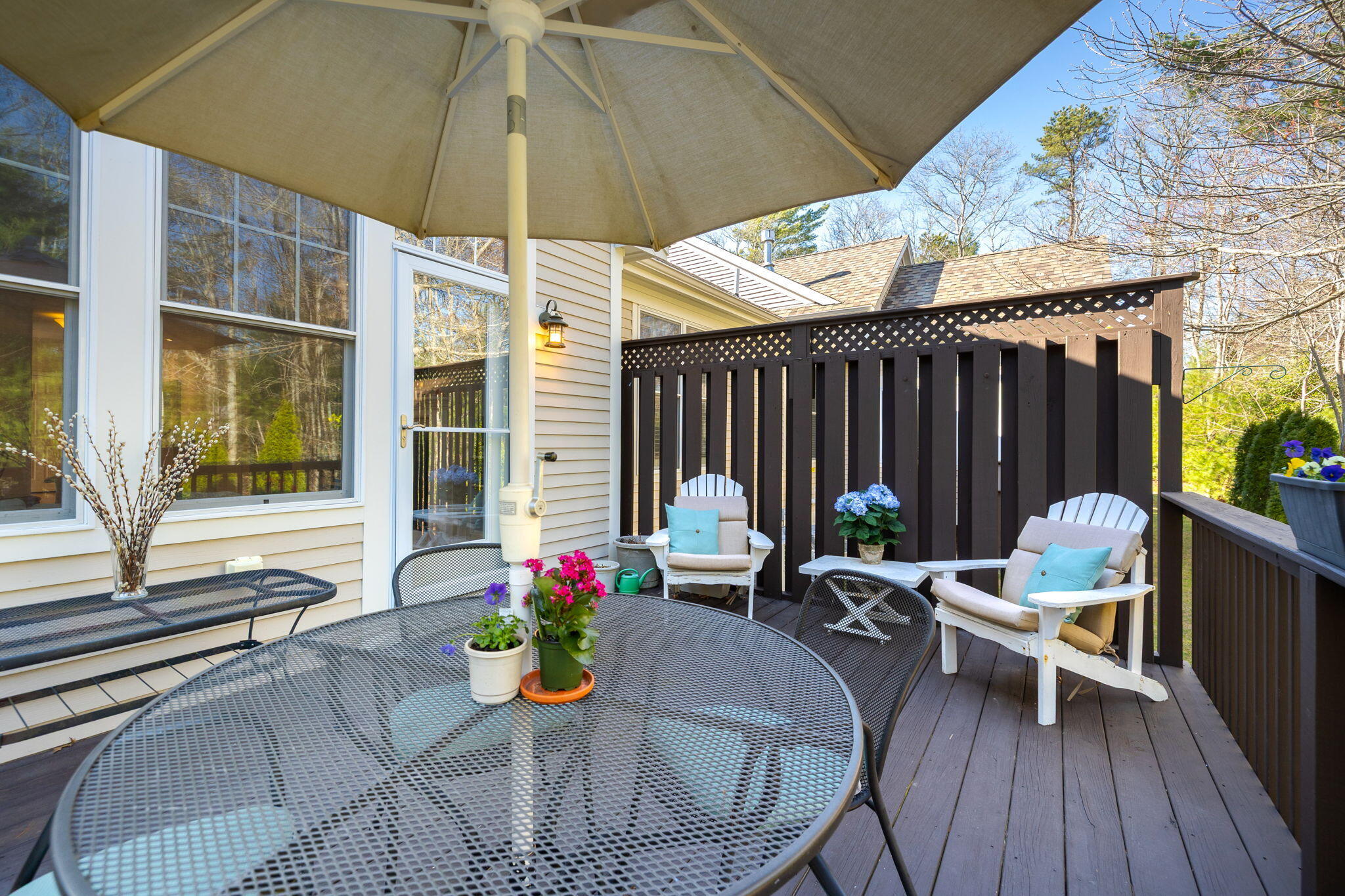 16 Grey Hawk Drive, Unit 16 Mashpee, MA 02649 - Photo 6 of 29 a view of a chairs and table in the patio