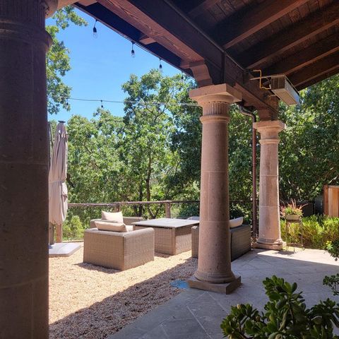 a kitchen with a stove and a sink