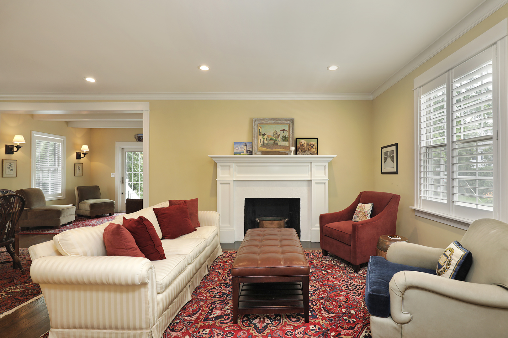 707 Hill Road Winnetka, IL 60093 - Photo 6 of 22 a living room with furniture and a fireplace