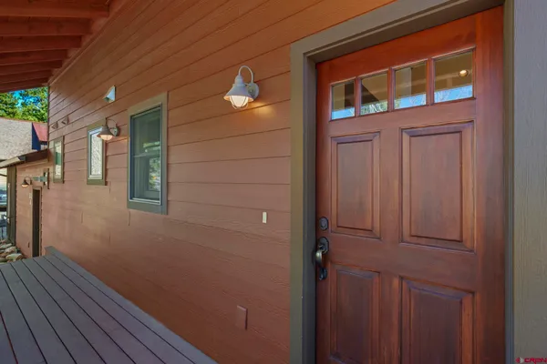 a view of front door