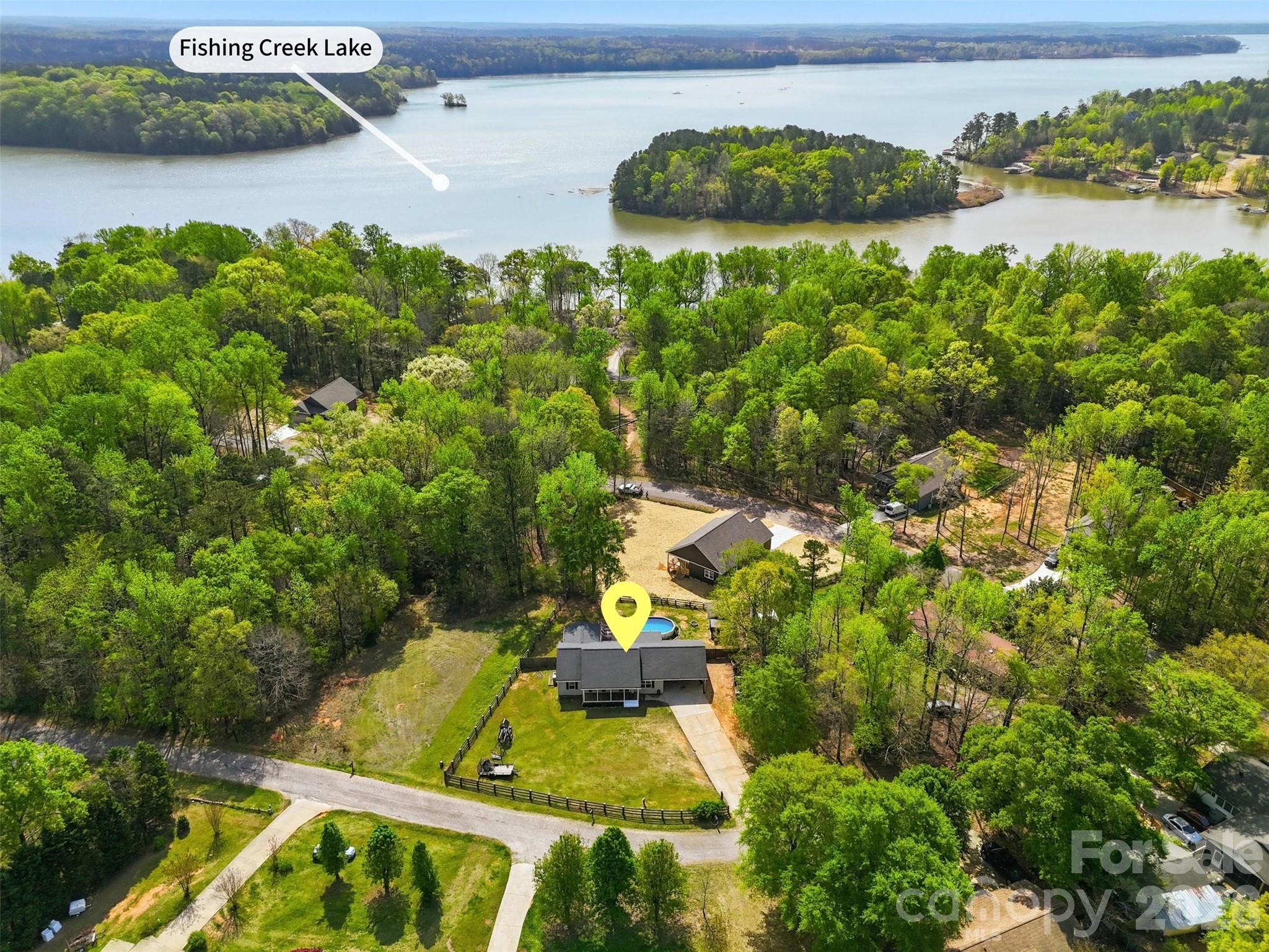 1214 Eastcreek Road Fort Lawn, SC 29714 - Photo 5 of 28 a view of a lake with a yard
