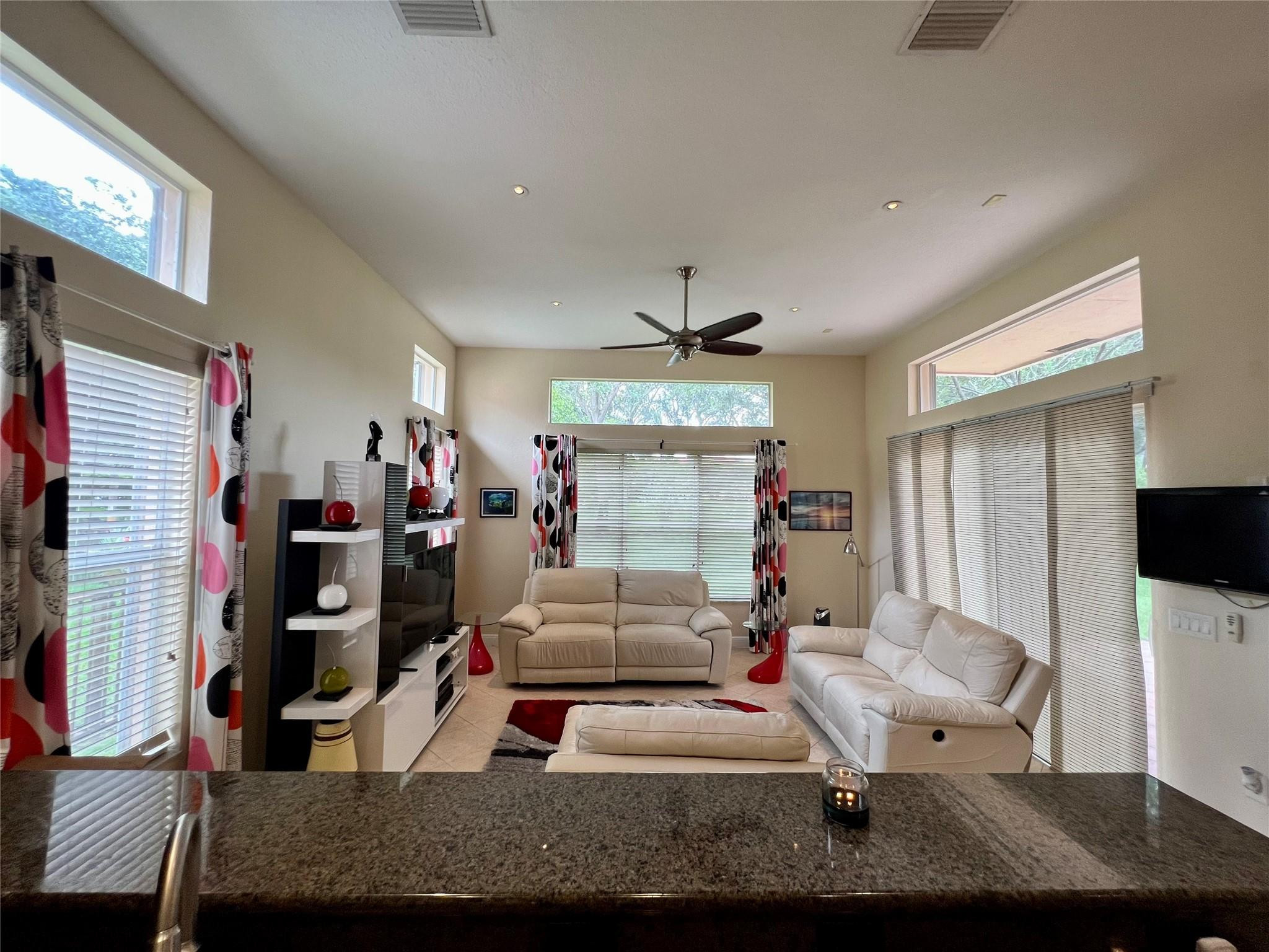 5201 Southwest 173rd Avenue Miramar, FL 33029 - Photo 22 of 42 a living room with furniture and a flat screen tv