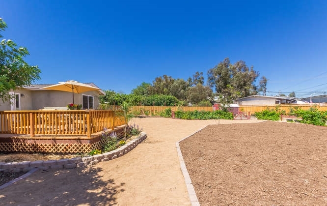 2505 Littleton Road El Cajon, CA 92020 - Photo 21 of 24 Looking across rear yard toward garden area. Very large yard with multiple different areas.