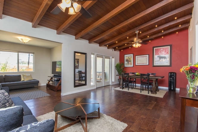 2505 Littleton Road El Cajon, CA 92020 - Photo 4 of 24 Looking through living room to dining area. High ceilings and open.