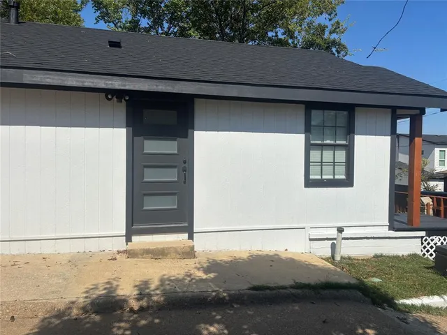 a backyard of a house