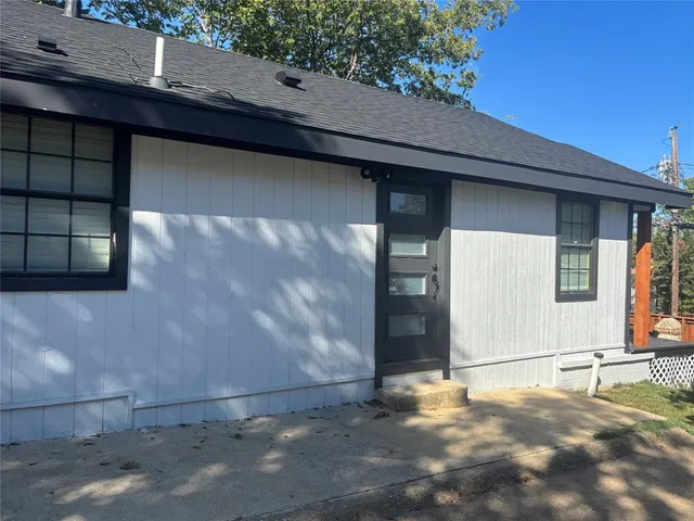 a backyard of a house