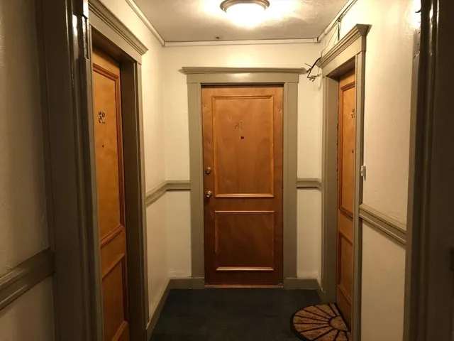 a view of front door