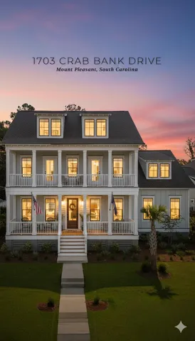 $2,350,000 | 1703 Crab Bank Dr Mount, Mount Pleasant, SC 29466