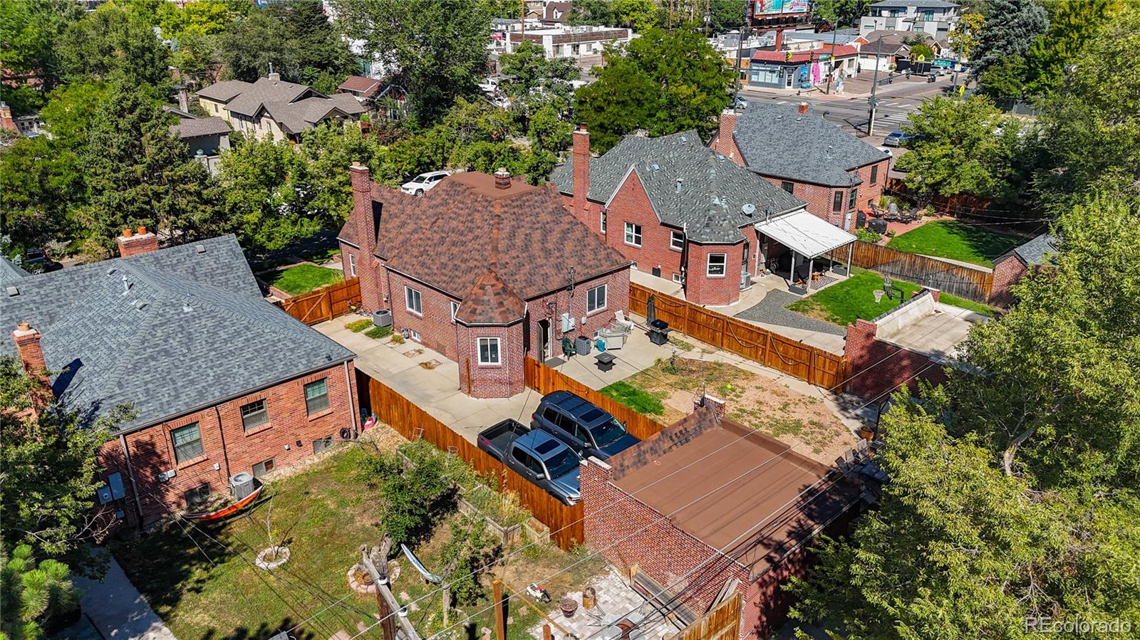 1460 Tennyson Street Denver, CO 80204 - Photo 42 of 44 an aerial view of a house with yard swimming pool and outdoor seating