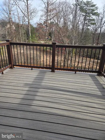 a view of wooden deck