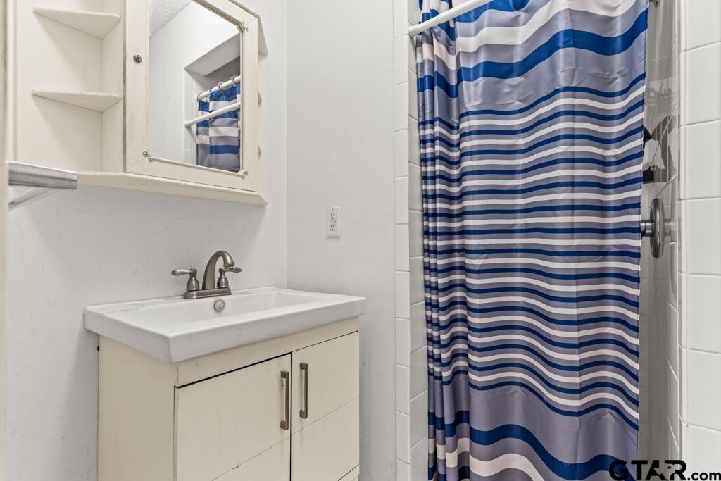 6404 Black Gum Road Gilmer, TX 75644 - Photo 20 of 45 a bathroom with a sink and a mirror