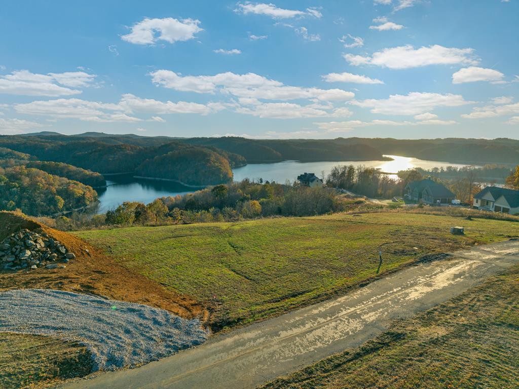 a view of an ocean and beach