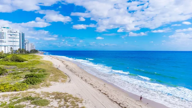 a view of an ocean beach