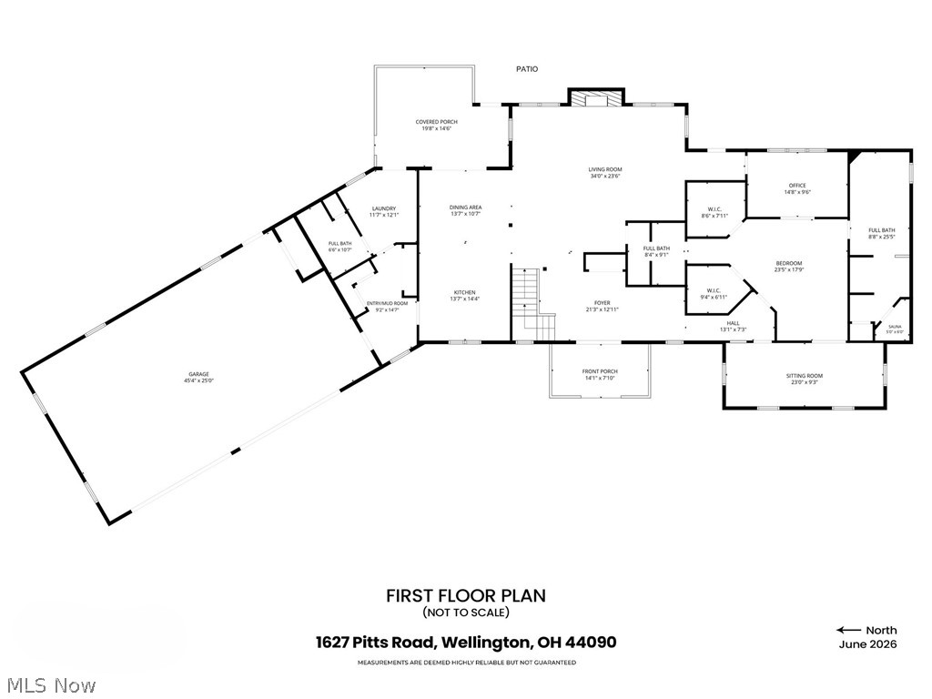 16727 Pitts Road Wellington, OH 44090 - Photo 48 of 50 First Floor Plan