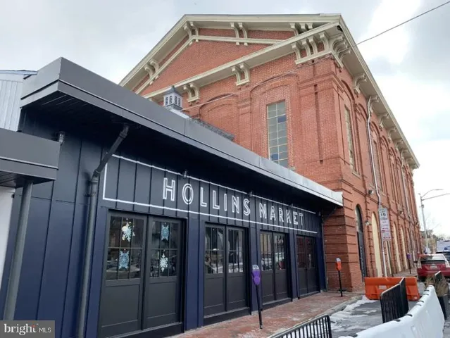 a front view of a building