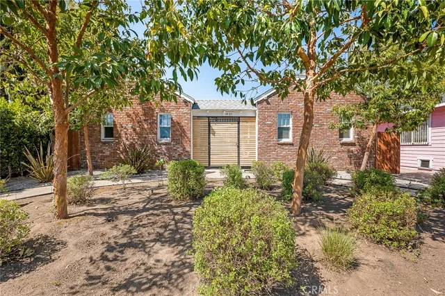 a view of backyard with green space