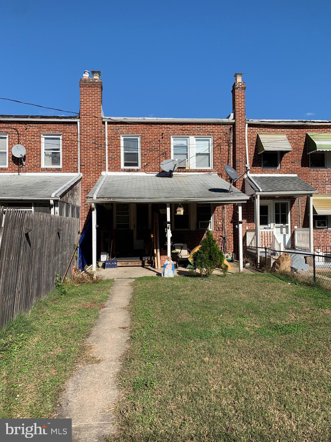 922 Elm Ridge Avenue Baltimore, MD 21229 - Photo 21 of 22 Rear view, covered porch