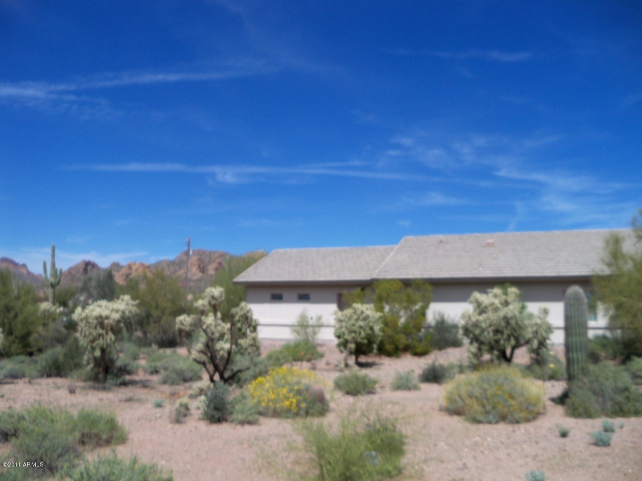 Back view of home