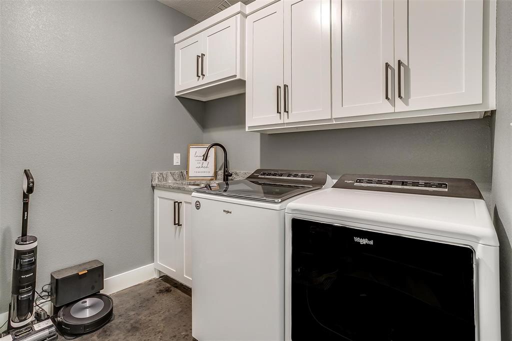3095 County Road 905 Joshua, TX 76058 - Photo 28 of 38 a utility room with sink dryer and washer