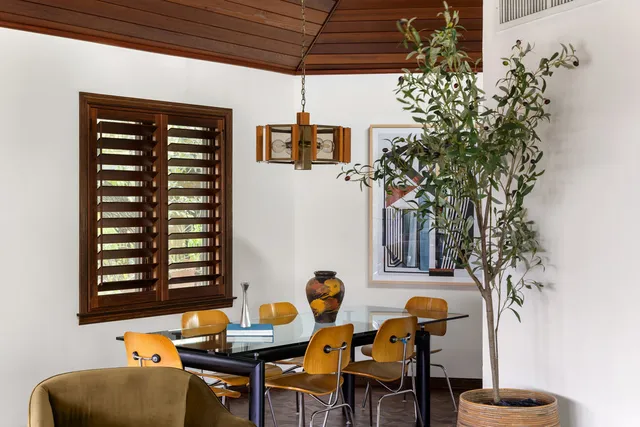 a outdoor living space with furniture and a potted plant
