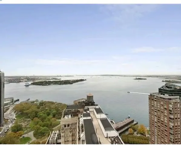 a view of a ocean with outside area