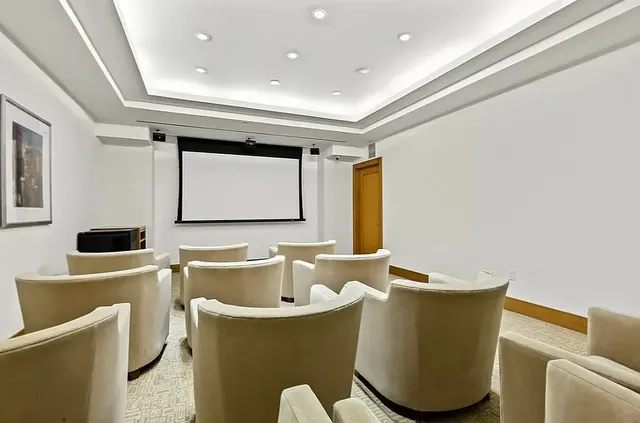 a living room with a couch and a flat screen tv