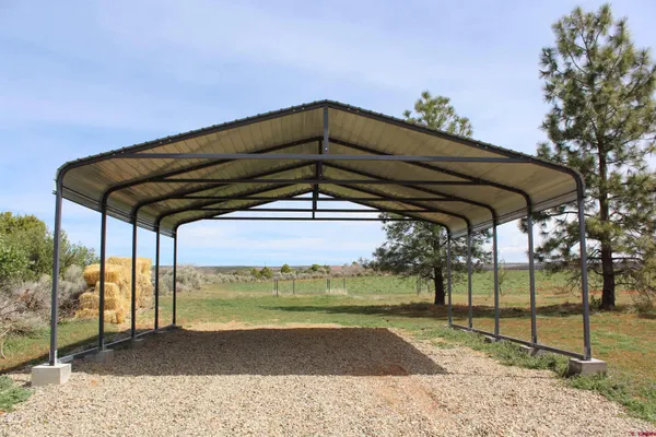 a view of a porch