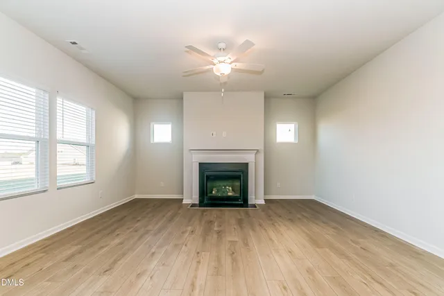 a view of a room with empty racks