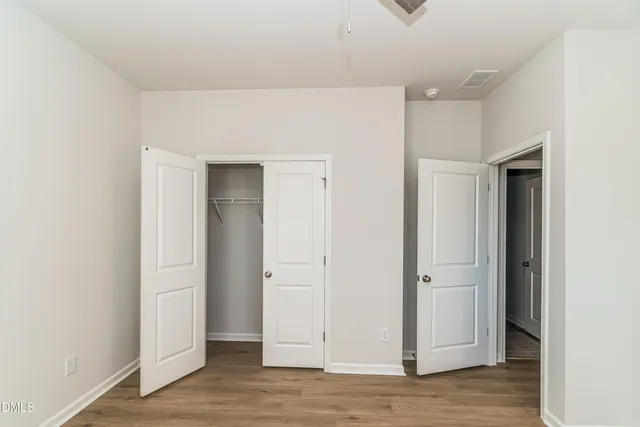 a view of a room with empty racks