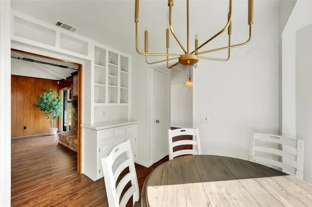 a view of livingroom with furniture and wooden floor