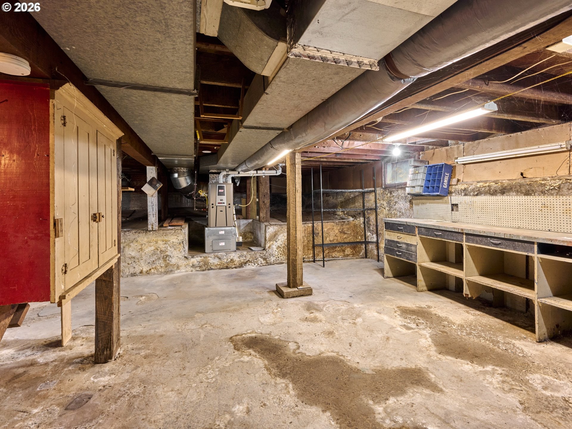 216 South James Street Silverton, OR 97381 - Photo 22 of 31 a view of a room with wooden roof