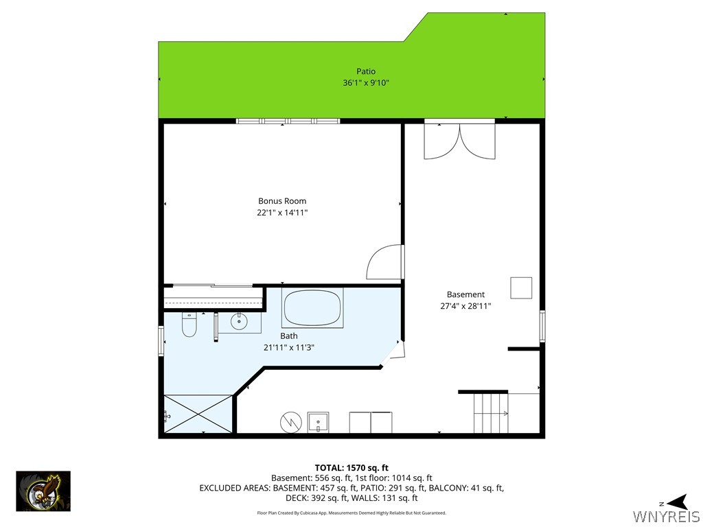 13389 West Schutt Road Sardinia, NY 14030 - Photo 33 of 34 13389 Schutt - Floor Plan Basement