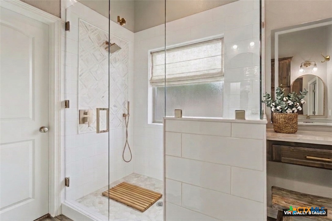 4 Salta Court Belton, TX 76513 - Photo 28 of 45 a bathroom with a shower and a mirror