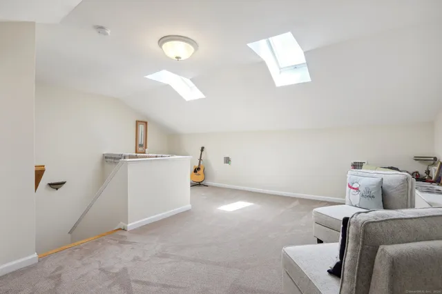 a view of room with baby crib