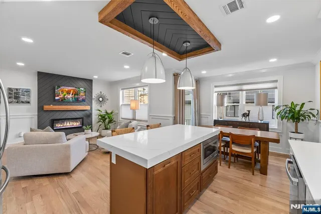 a view of a balcony with furniture