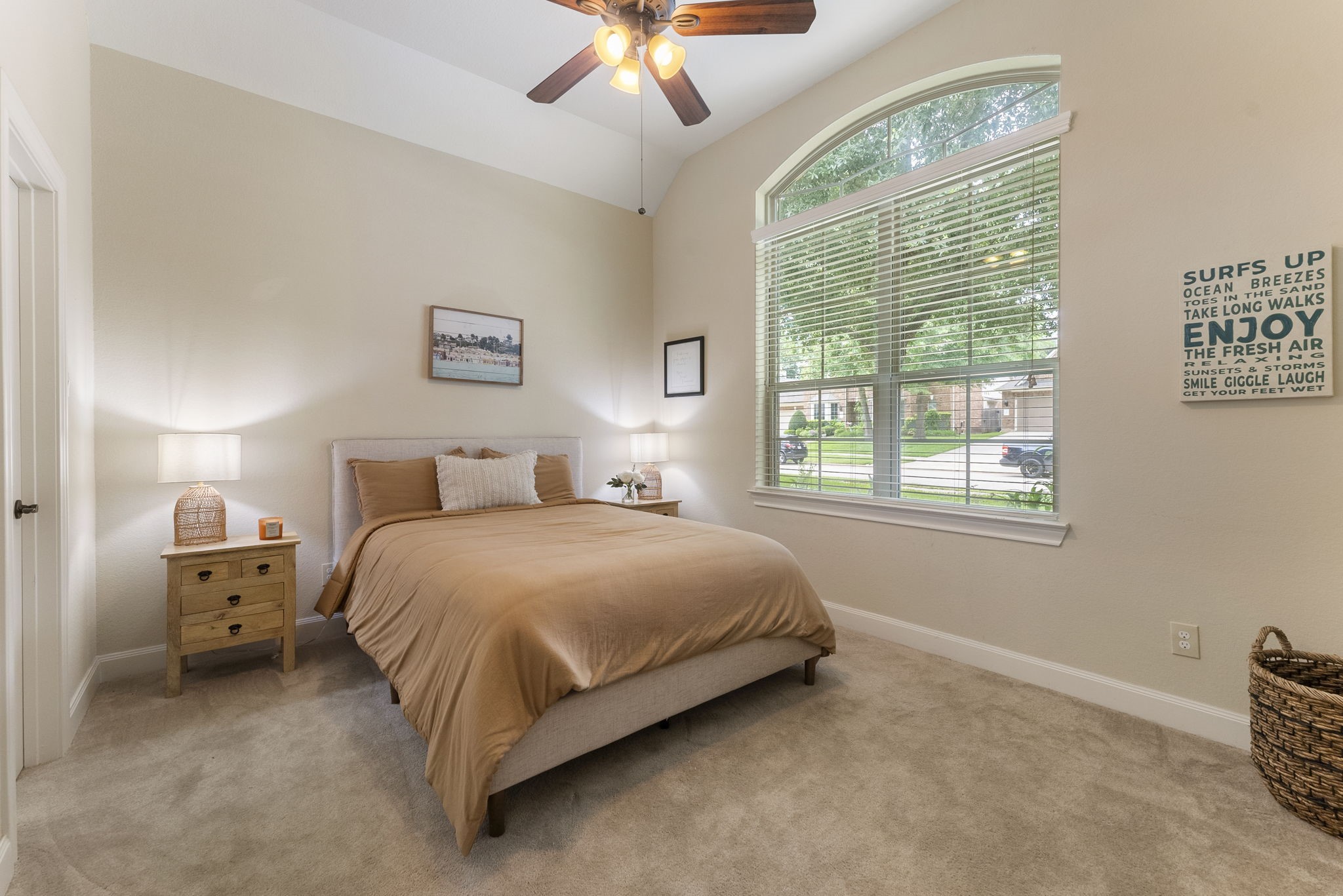 4787 Jackson Square Drive Conroe, TX 77304 - Photo 23 of 35 Discover the perfect blend of comfort and versatility in this thoughtfully designed wing, featuring a spacious secondary bedroom and a full bath. Whether you're hosting family, accommodating out-of-town guests, or creating a private retreat for work or relaxation, this area offers unmatched flexibility to suit your needs. The bedroom's serene ambiance and ample space ensure a welcoming stay, while the full bath adds an extra layer of convenience and privacy. It's a haven within a home