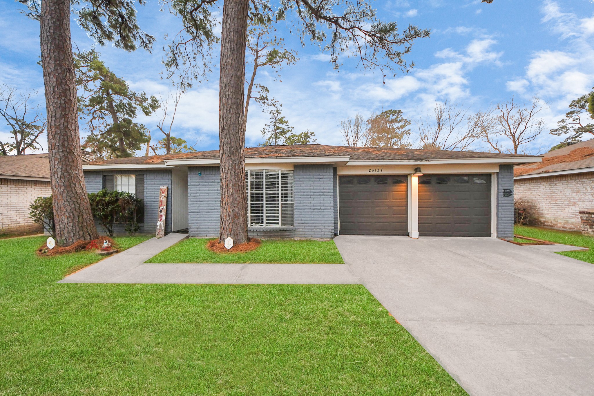 23127 Harpergate Drive Spring, TX 77373 - Photo 39 of 43 front view of a house with a yard