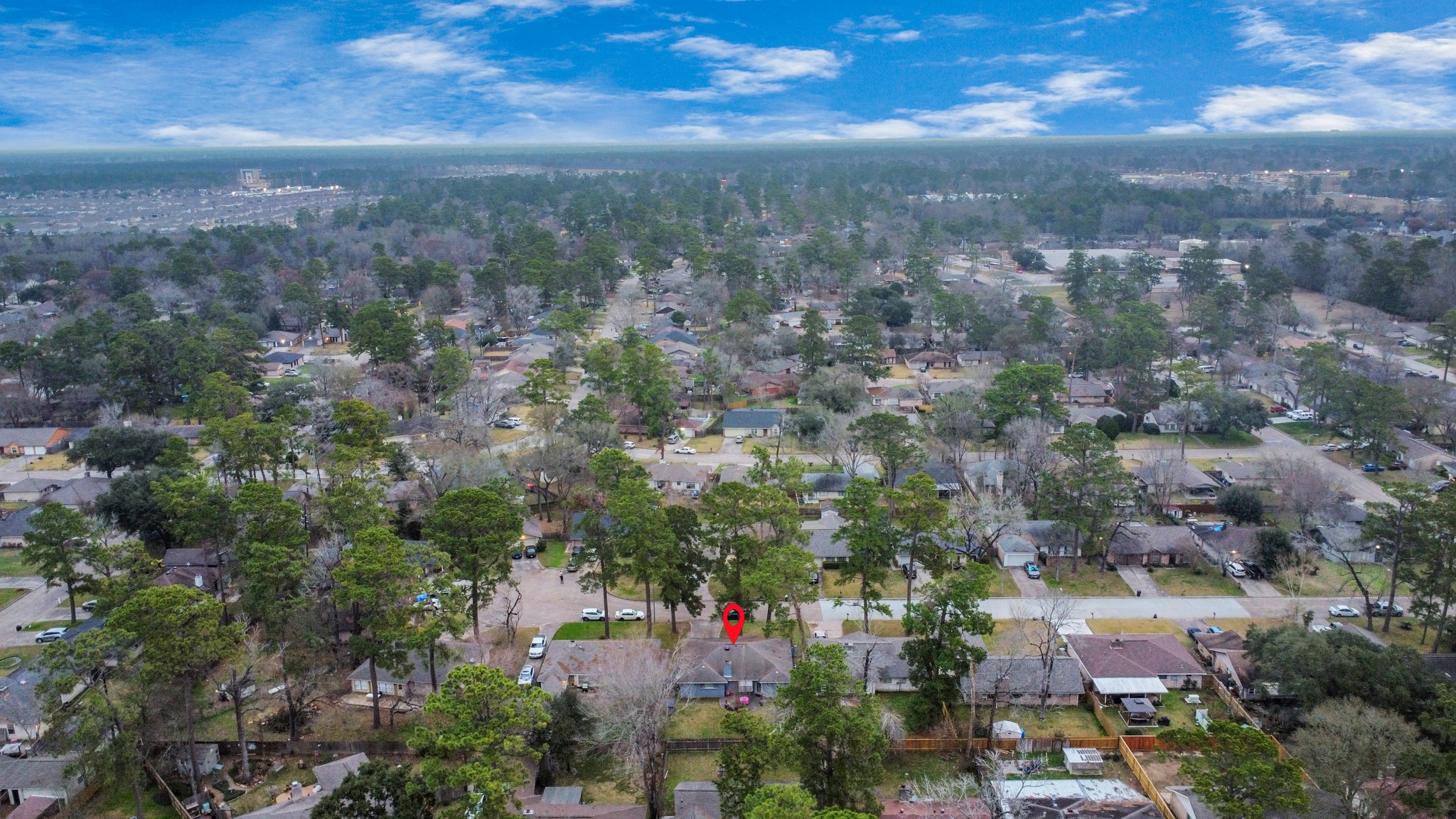 23127 Harpergate Drive Spring, TX 77373 - Photo 43 of 43 an aerial view of residential houses with outdoor space and street view