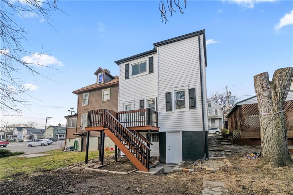 519 Lacock Street Rochester, PA 15074 - Photo 12 of 33 Nice deck and walk out basement ... small, low maintenace yard