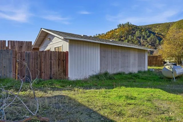 a view of lake with mountain