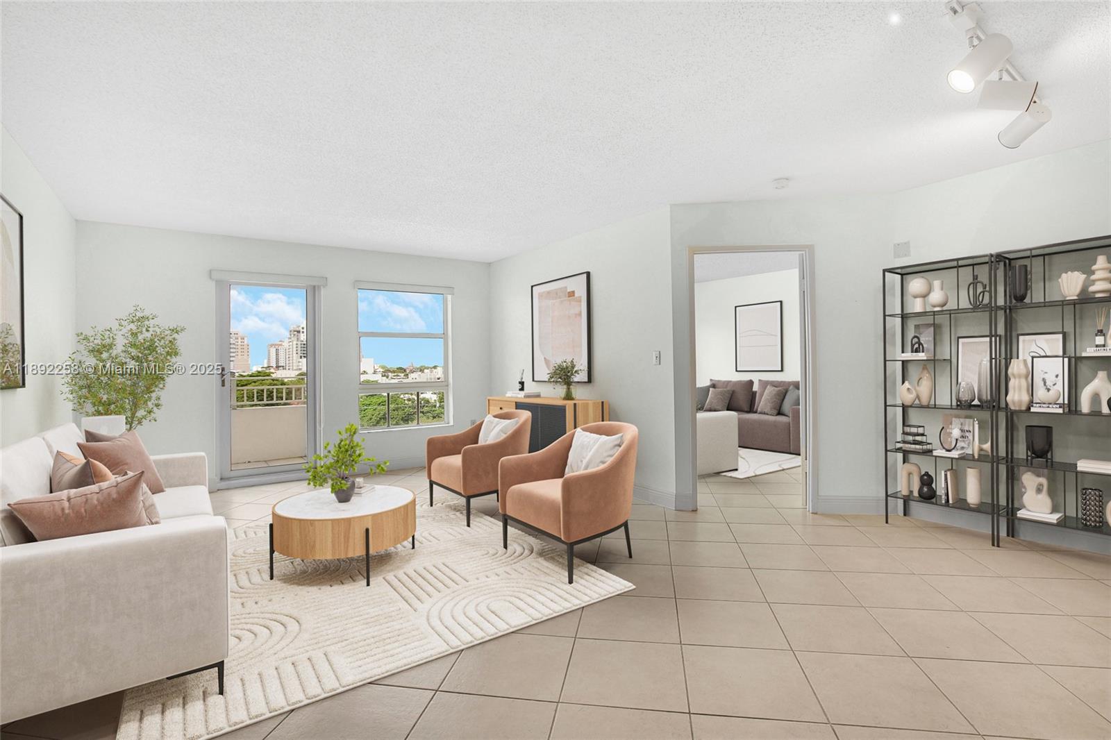 2351 Douglas Road, Unit 604 Miami, FL 33145 - Photo 2 of 26 a living room with furniture and wooden floor