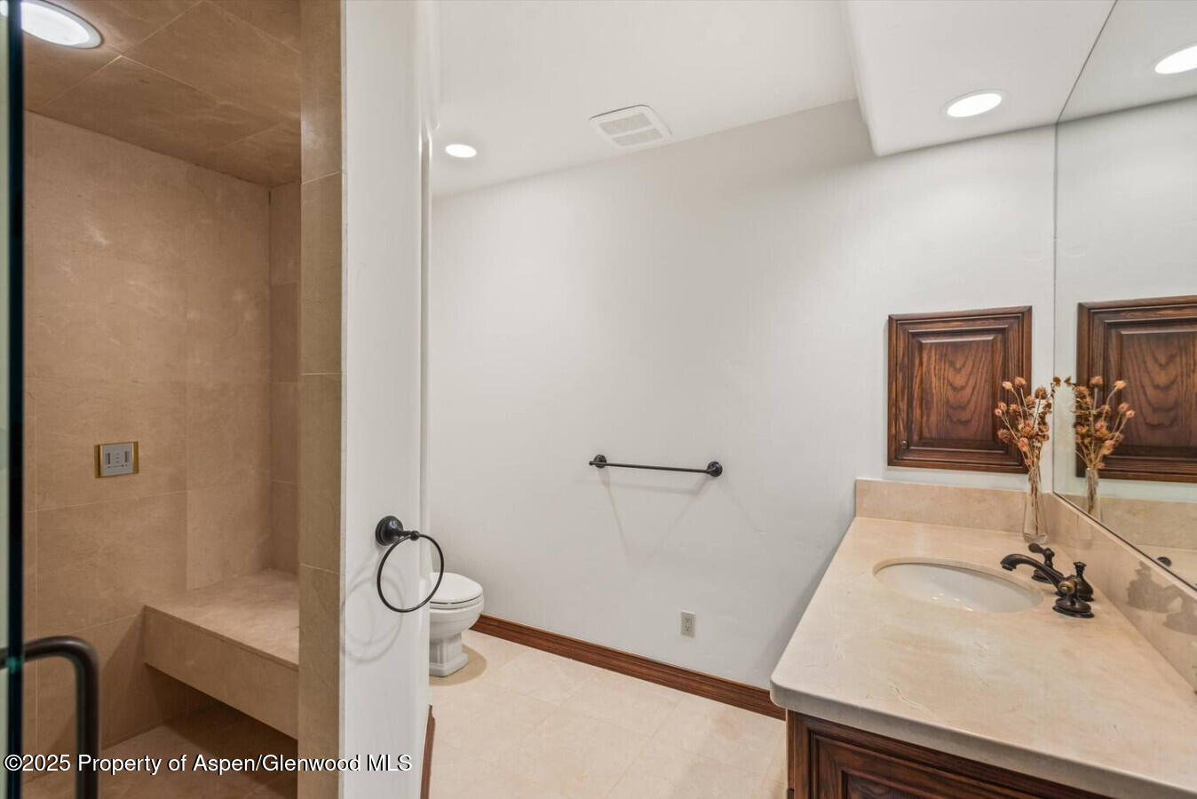 27 Timber Ridge Lane Snowmass Village, CO 81615 - Photo 38 of 40 a bathroom with a sink and mirror