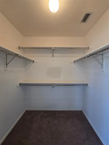 a close view of closet