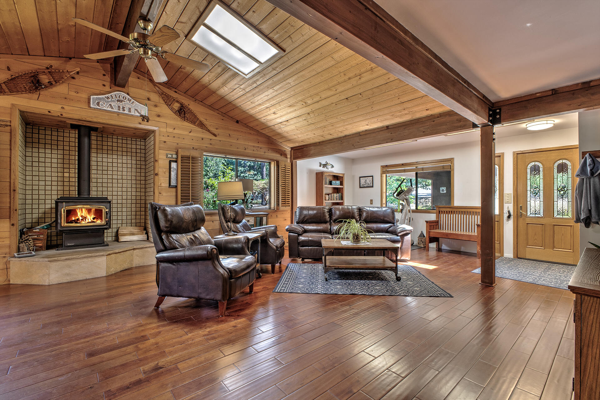 53394 Tollgate Road Idyllwild, CA 92549 - Photo 18 of 53 a living room with furniture and wooden floor