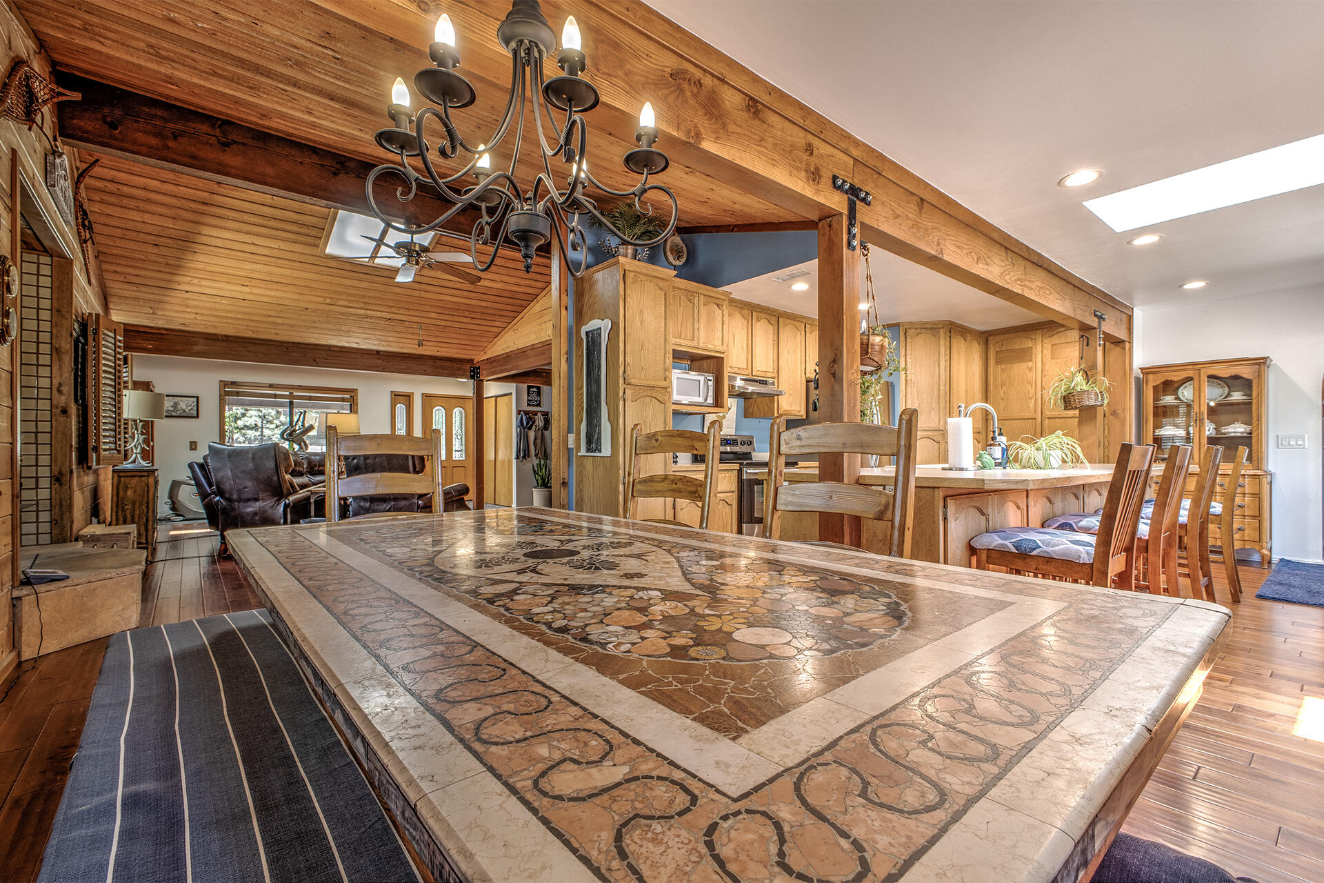 53394 Tollgate Road Idyllwild, CA 92549 - Photo 23 of 53 a living room with lots of furniture and a counter top space